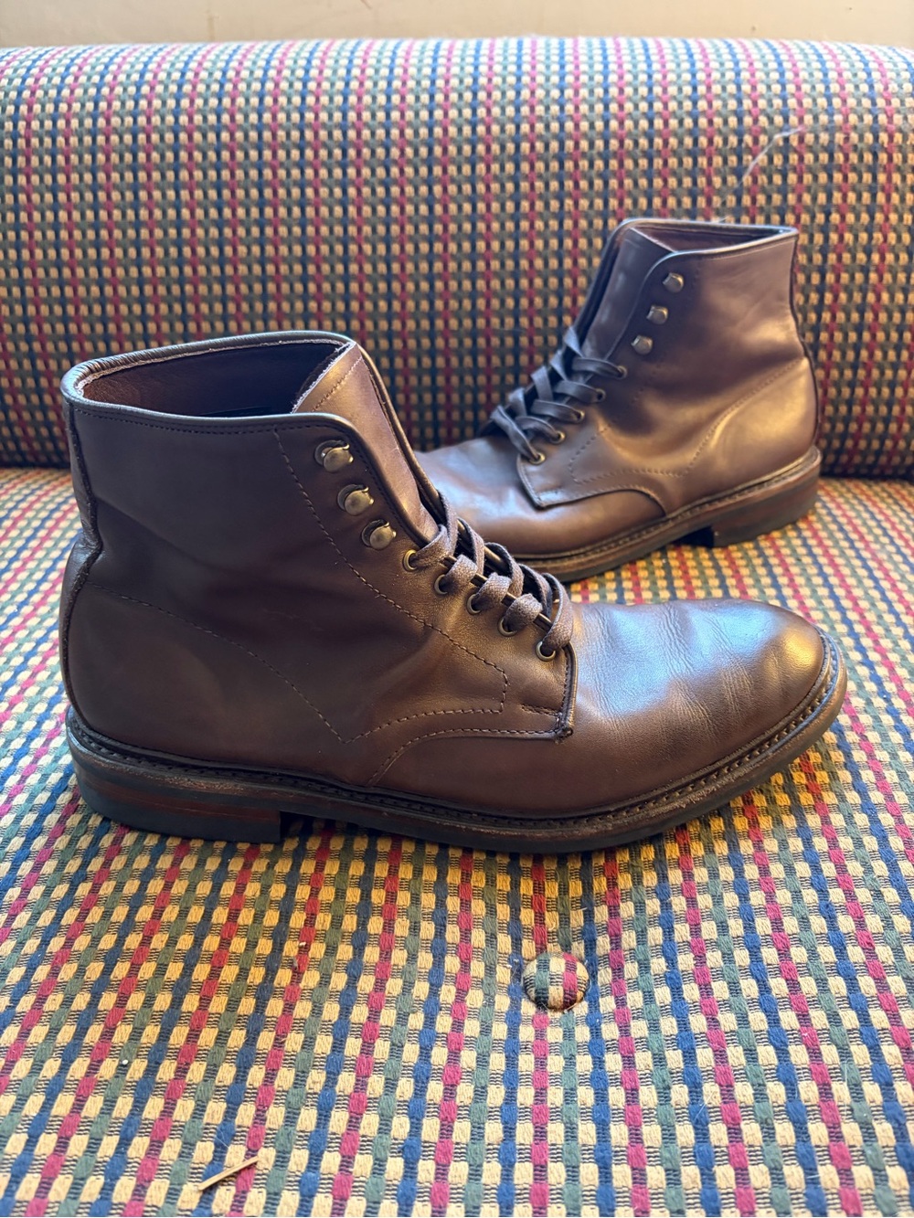 Allen Edmonds Higgins Mill Plain Toe Boot Goodyear Welt
